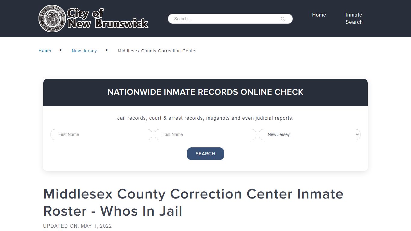 Middlesex County Correction Center Inmate Roster - Whos In ...